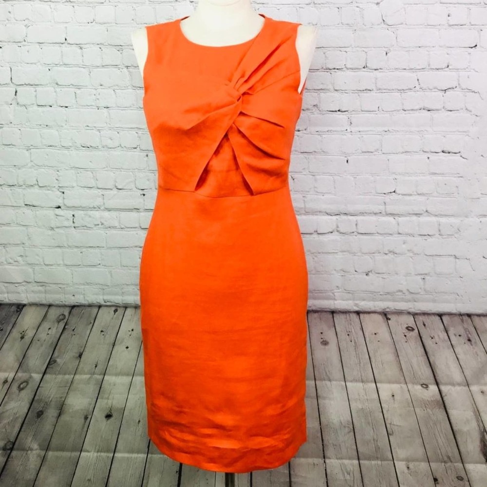 J. CREW: Orange Sheath Dress